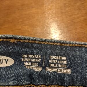 Old Navy rockstar super skinny high rise with warm